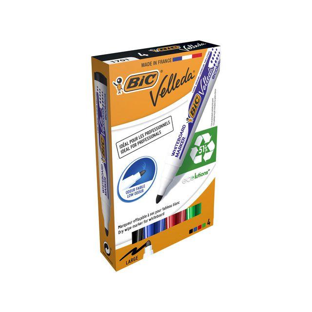 Whiteboard pen BIC Velleda1701 ECO 4/pc