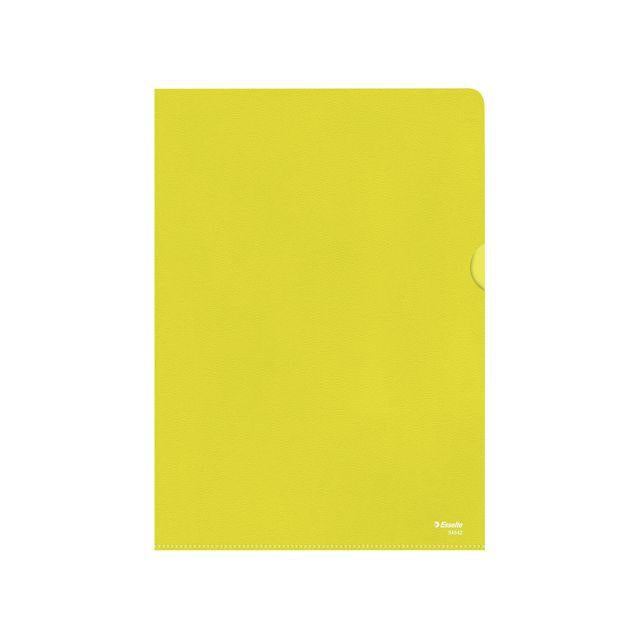 Folder ESSELTE A4 0,11 yellow 100/pack