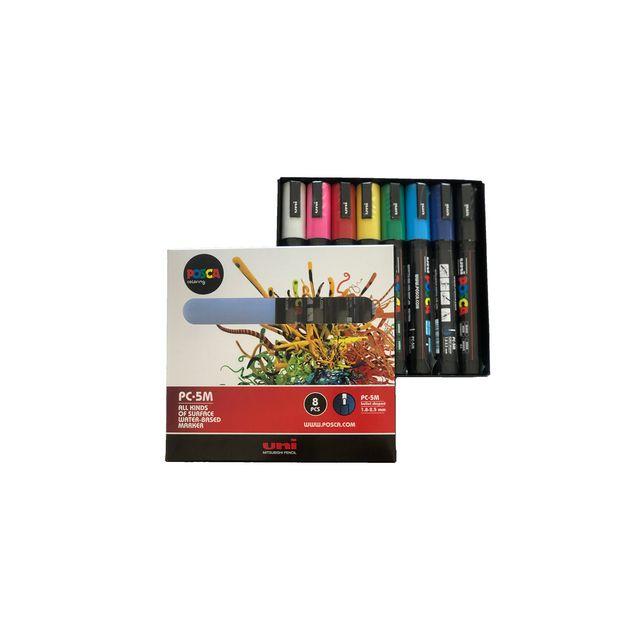 Marking pen UNI Posca PC-5M 8 colours/pack