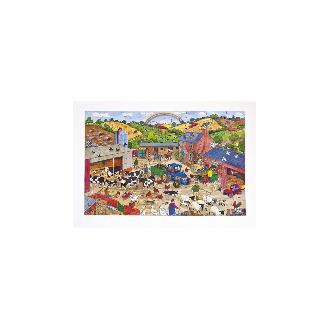 Floor puzzle farmhouse 60x40cm