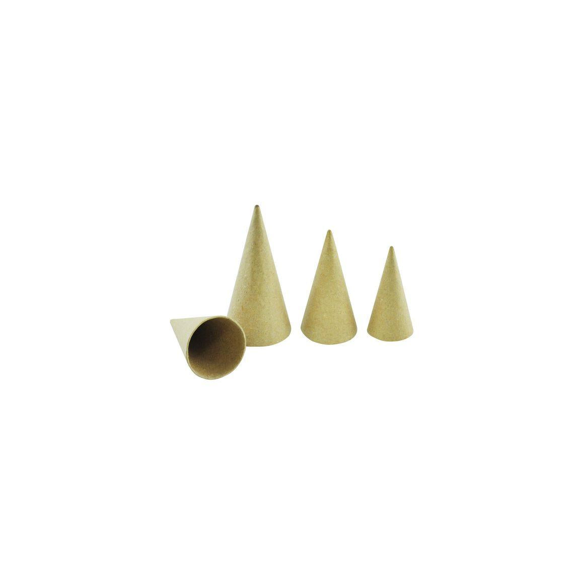 Cardboard cones 8, 10, 12 cm 30/pack