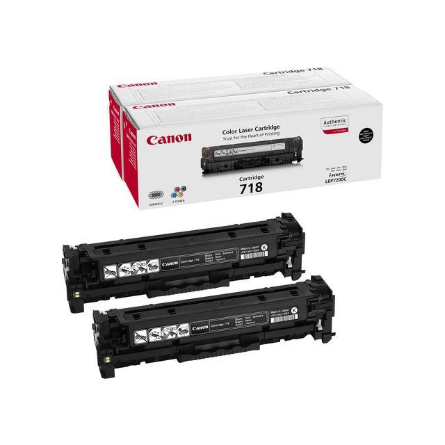 Toner CANON 718BK 2/pack 6,8K black