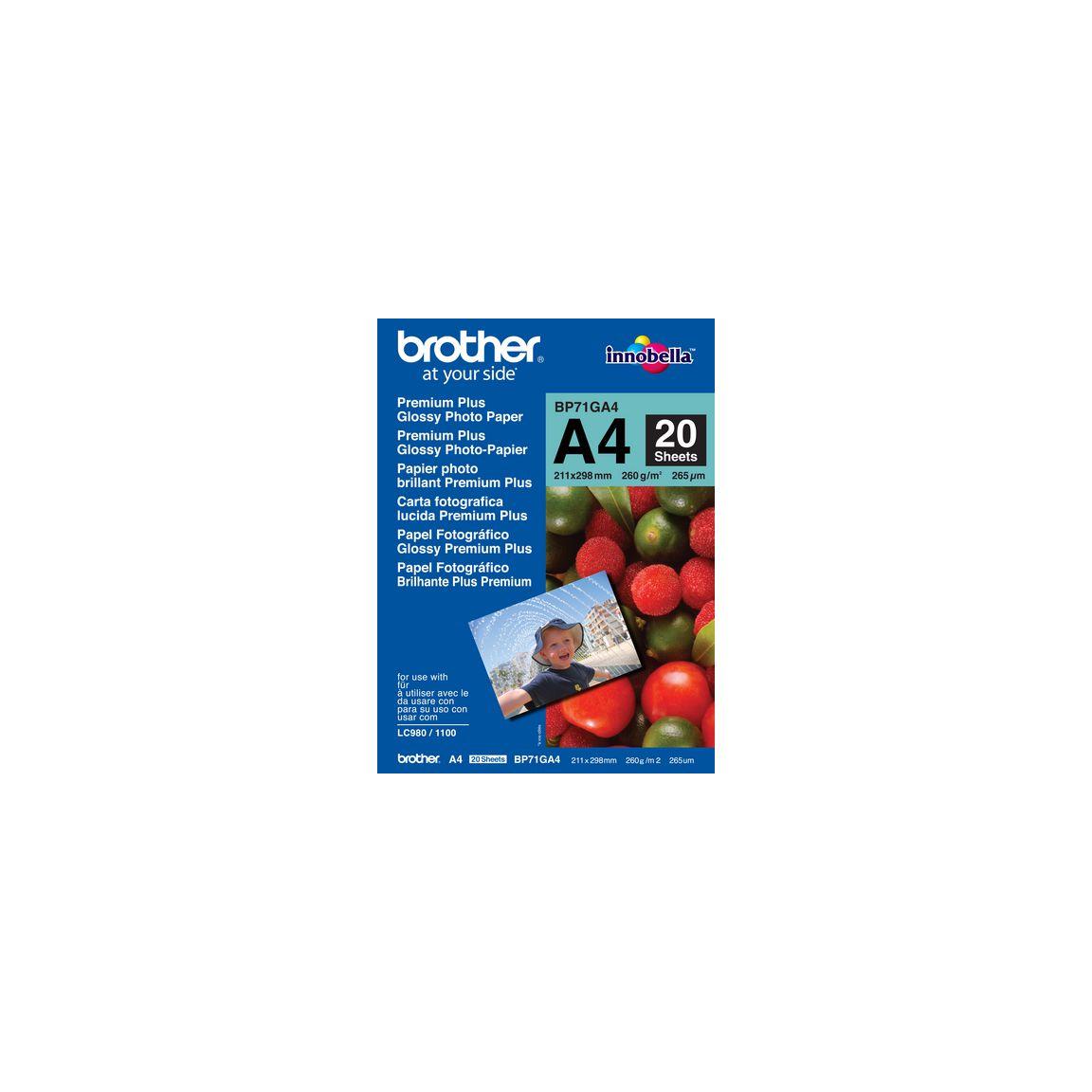 Photo paper BROTHER BP71 A4 260g 20/pack