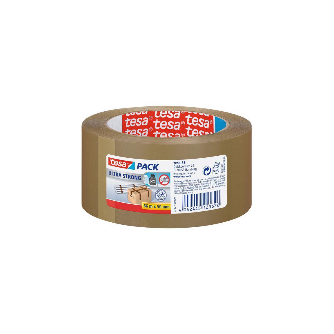 Packing tape TESA Ultra Strong 50mmx66m brown