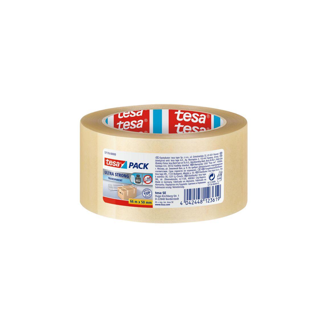 Packing tape TESA Ultra Strong 50mmx66m clear