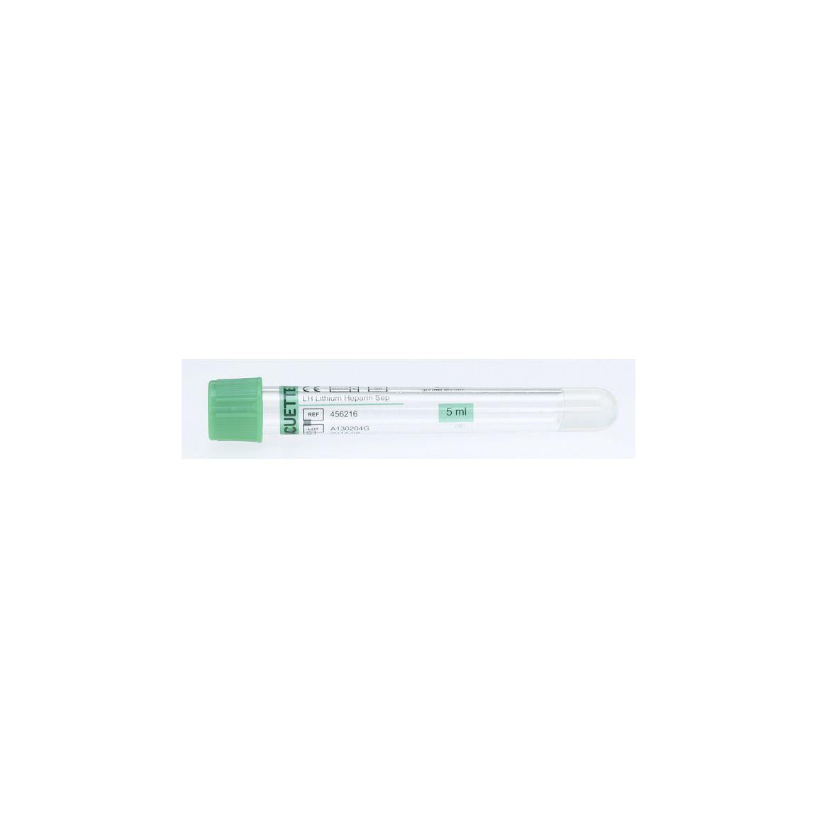 VACUETTE Mint Green Li-Hep Gel7/5ml 50/pack