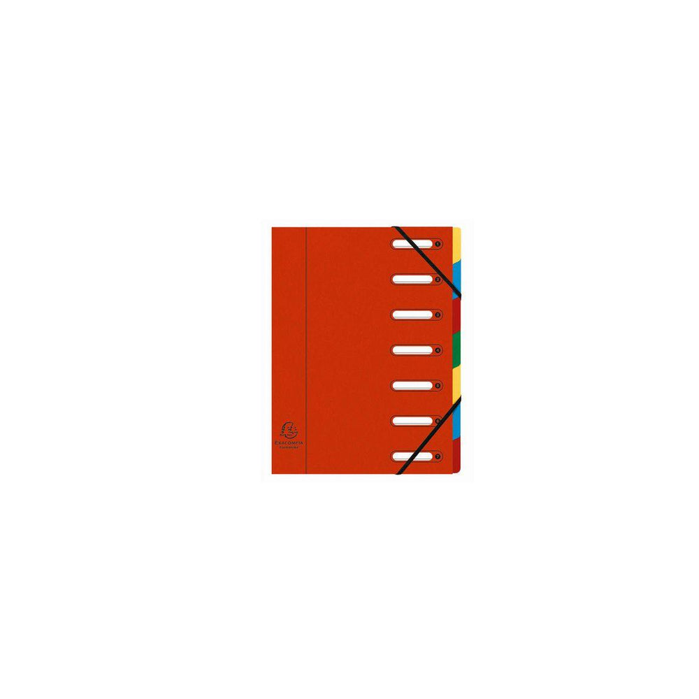 Sorting folder EXACOMPTA 7-tab red