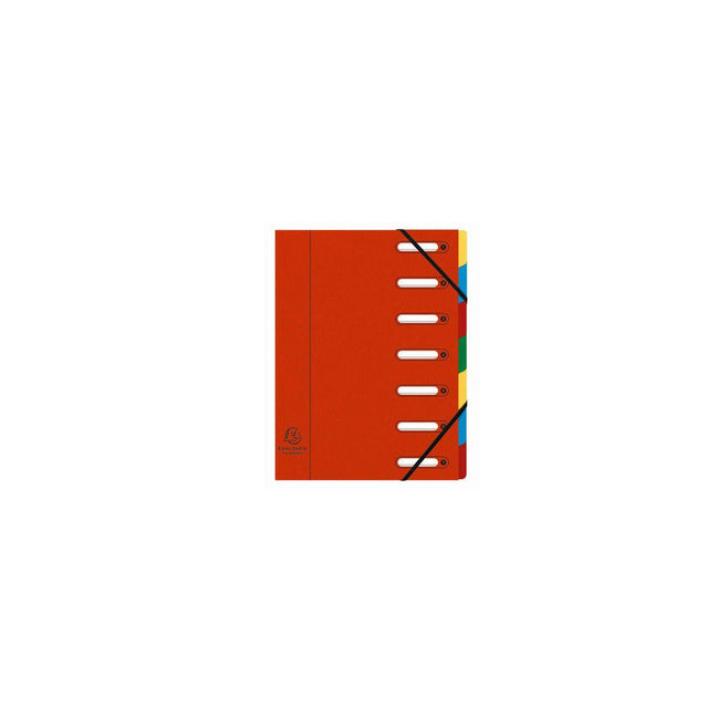 Sorting folder EXACOMPTA 7-tab red