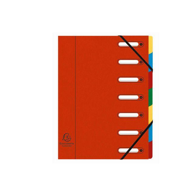 Sorting folder EXACOMPTA 7-tab red