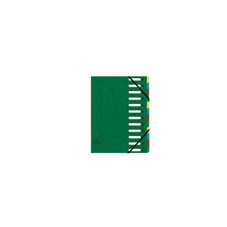 Sorting folder EXACOMPTA 12-tab green
