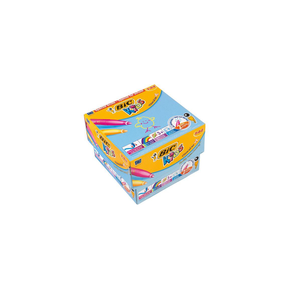 Fibre pen BIC kids Visacolor XL 144/pc