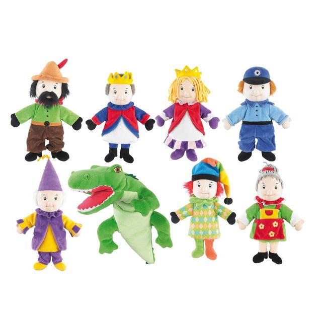 Hand puppets 23-40cm 8/pack