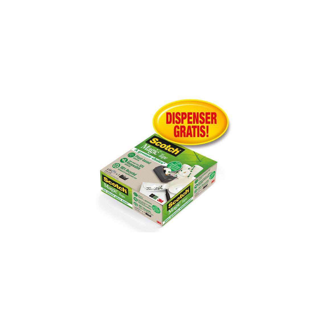 Document tape SCOTCH 19mmx33m +C38 14/pack