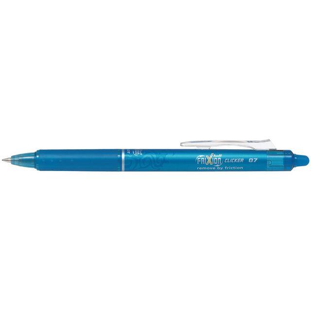 Gel pen PILOT Frixion Clicker 0.7 light blue