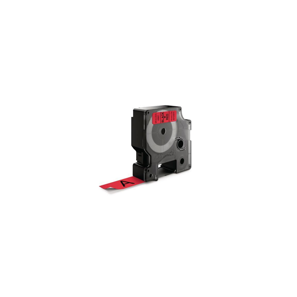 Tape DYMO D1 19mm black on red