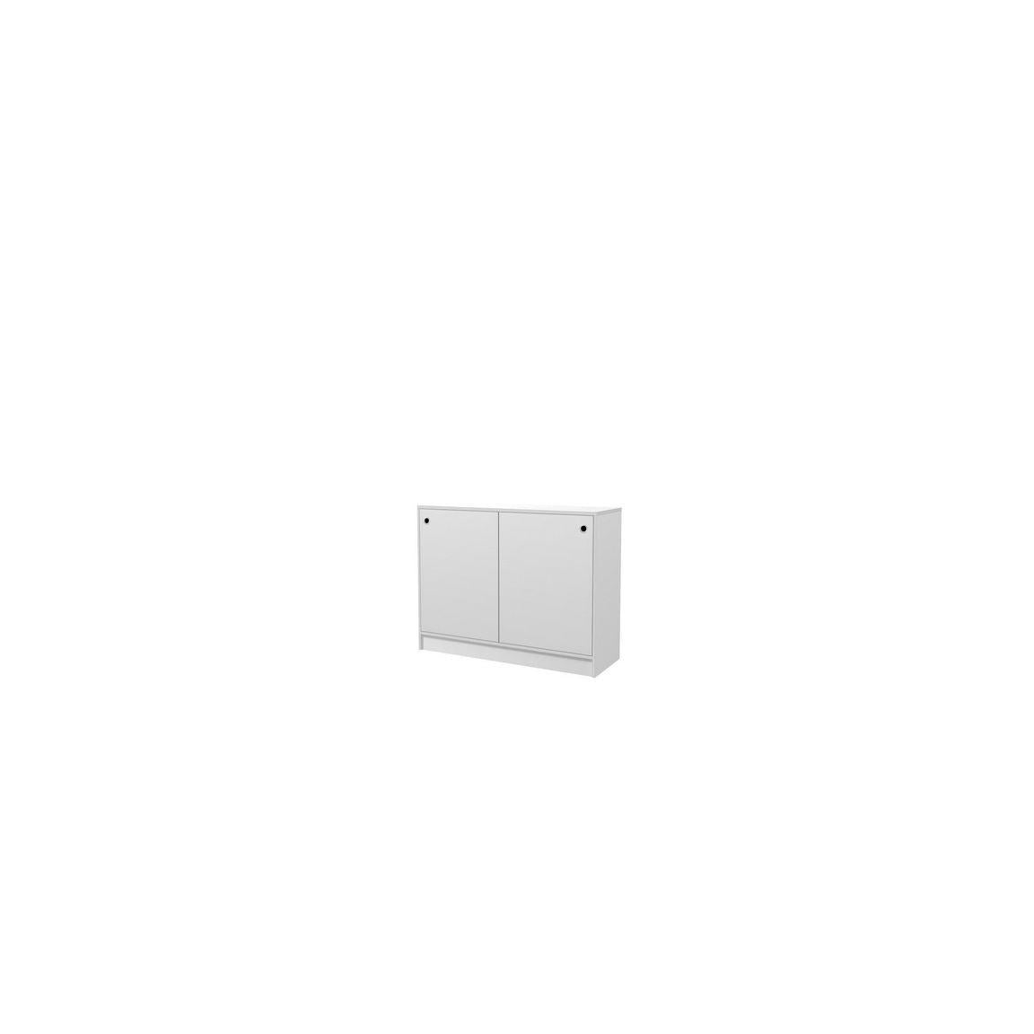 Cabinet B1200 2xA4 sliding doors H92,5cm white