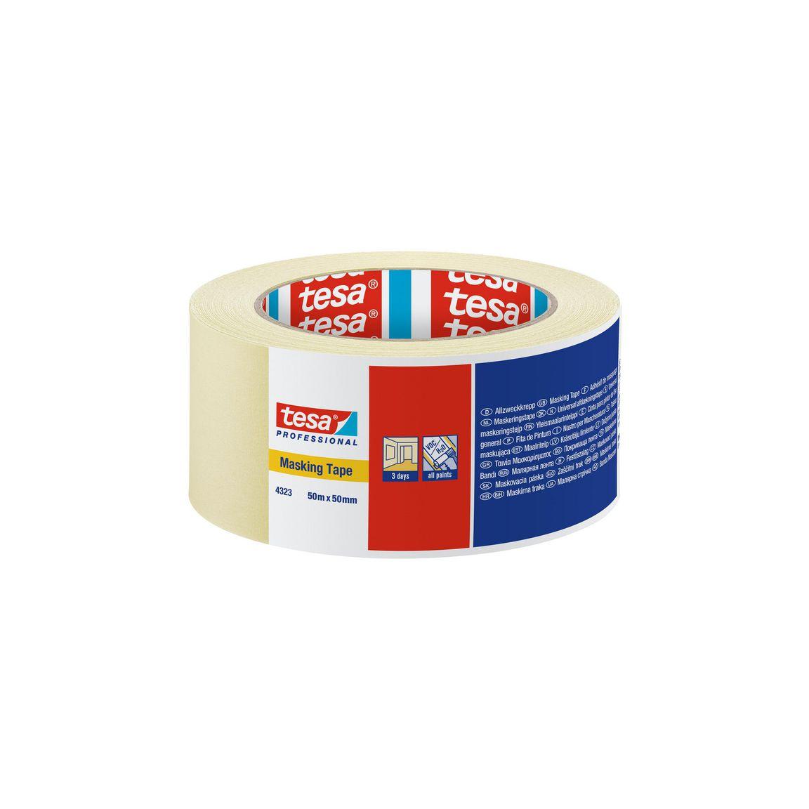 Masking tape TESA 4323 50mmx50m 6/pack
