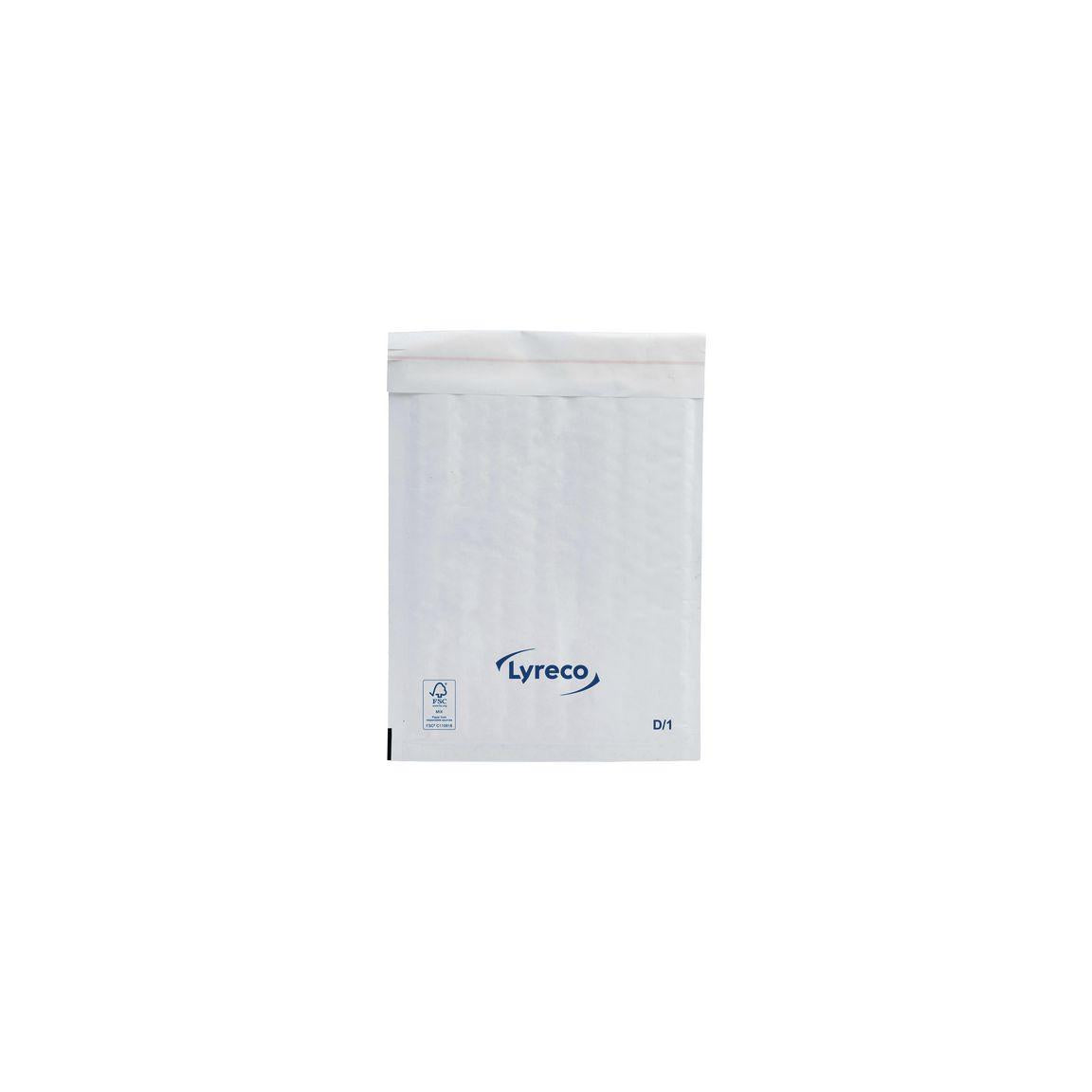 Bubble bag LYRECO 180x260mm white 100/pack