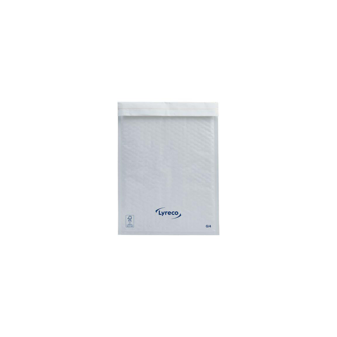 Bubble bag LYRECO 240x340mm white 100/pack