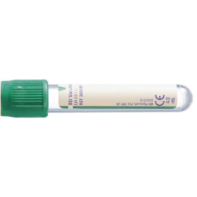 Test tube Green Li-Hep 4/5ml 100/pack