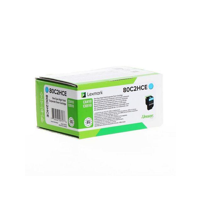 Toner LEXMARK 80C2HCE 3K cyan