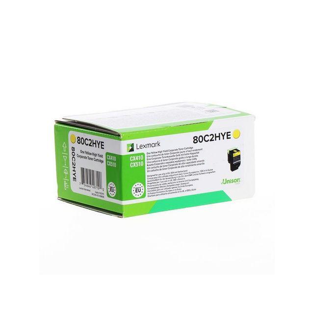 Toner LEXMARK 80C2HYE 3K yellow