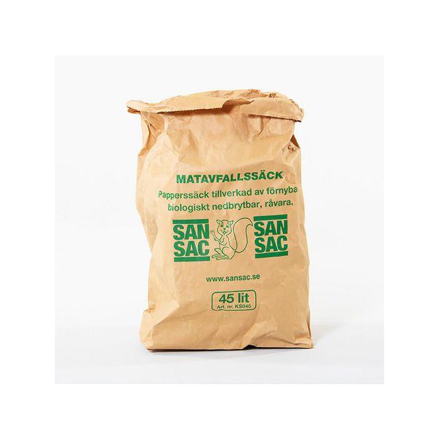 Food waste bag SANSAC Cardboard 45L 20/pack