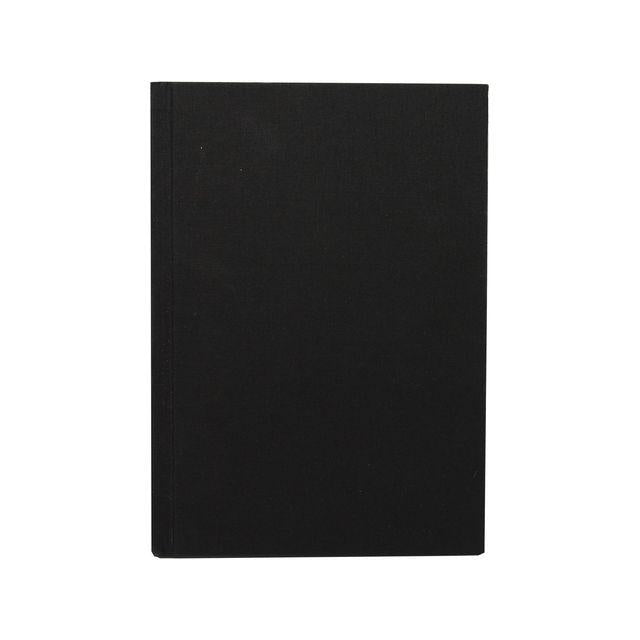 Ant.bok BURDE A4 Linen textile olinj black