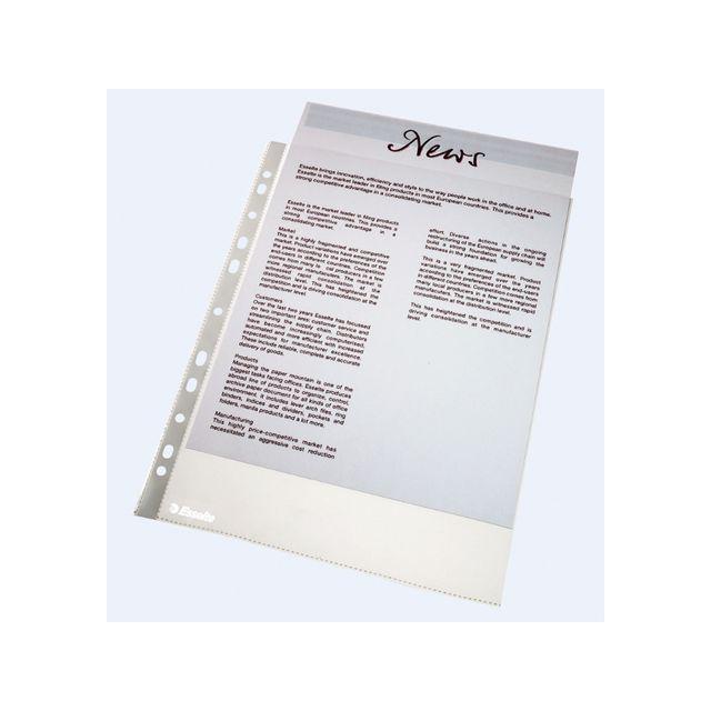 Plastic pocket ESSELTE PP A4 0,06 clear 100/F