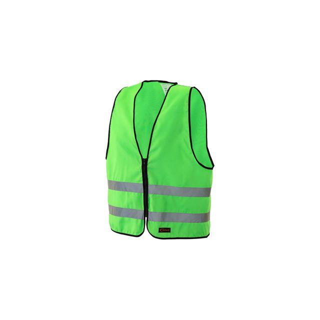 Reflective vest with zip Adult-L green