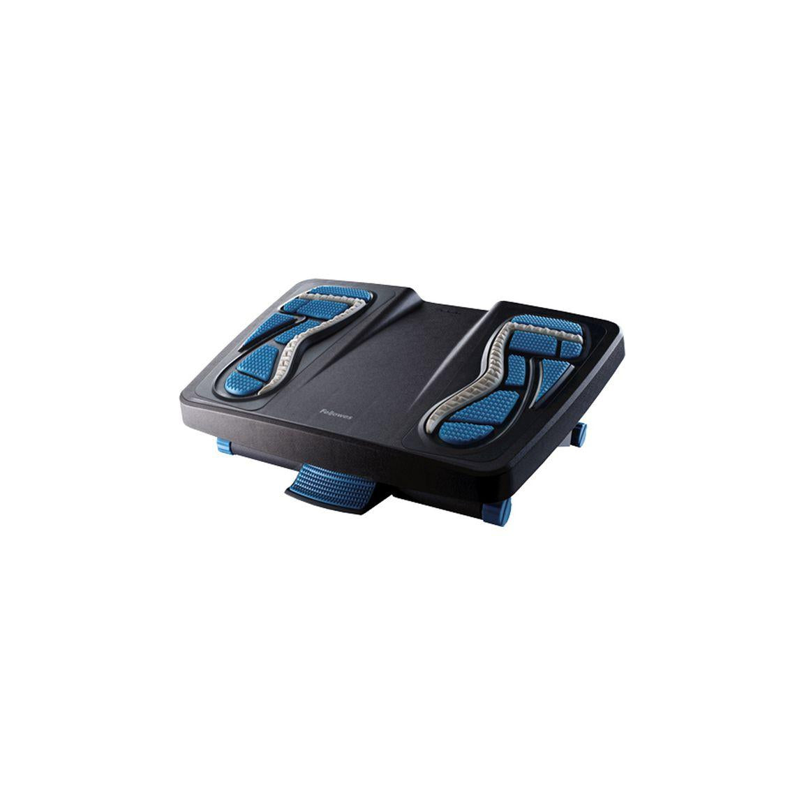 Footrest FELLOWES massage black/blue