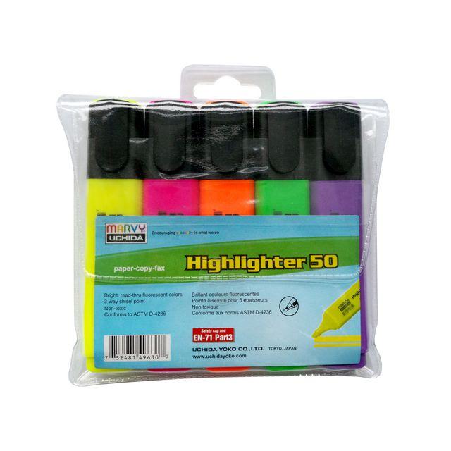 Highlighter MARVY 50 5/pack