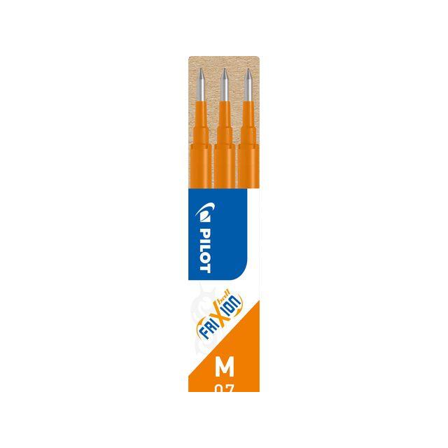 Refill PILOT Frixion 0.7mm orange 3 pack