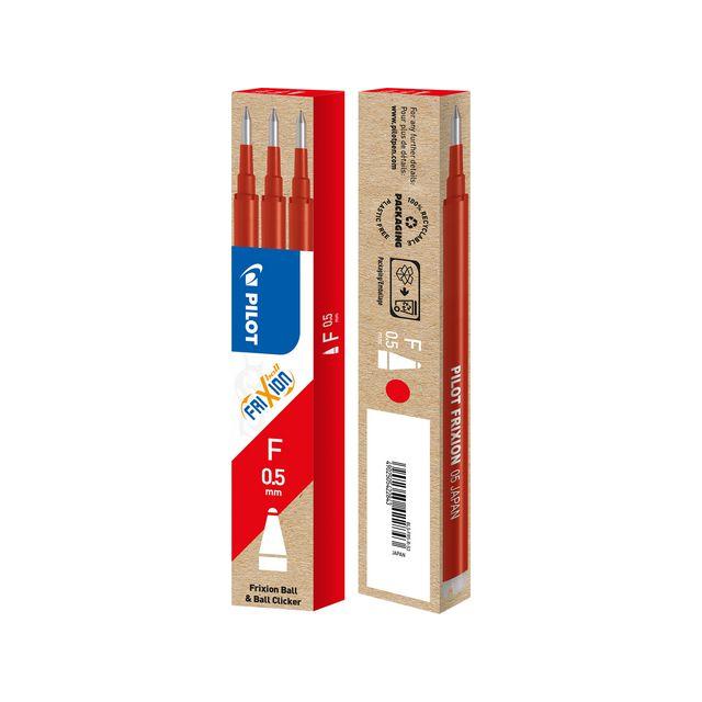 Refill PILOT Frixion 0,5mm red 3/pack
