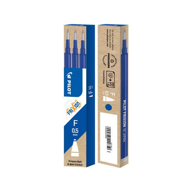 Refill PILOT Frixion 0,5mm blue 3/pack