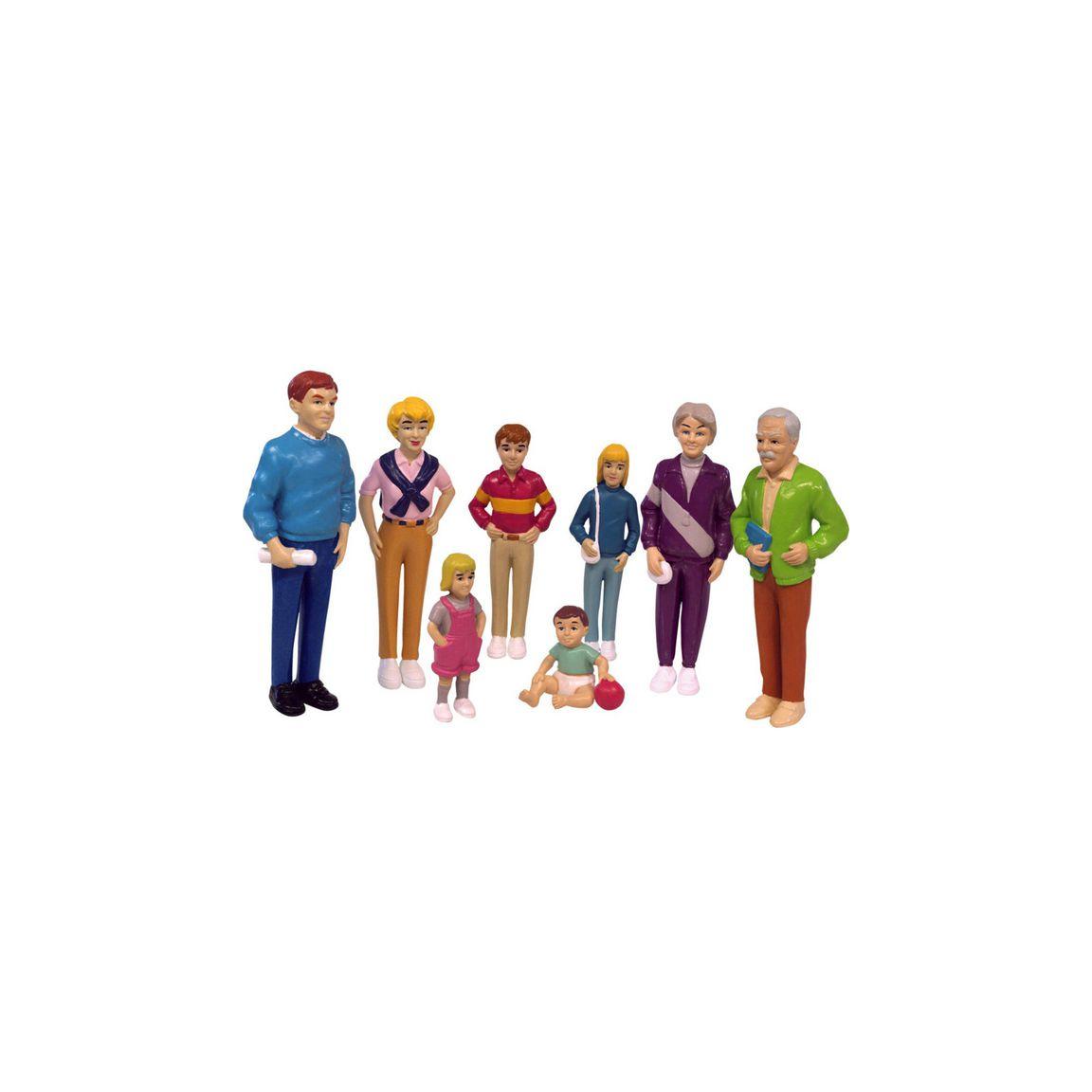 Family Toy Figures 1. 8/pack