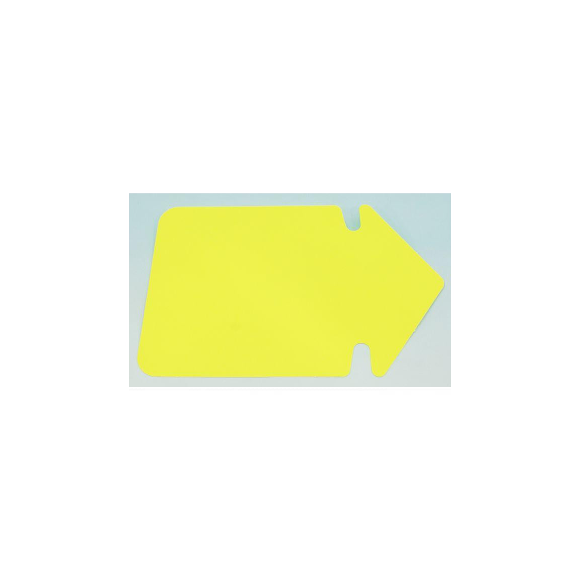 Text cardboard arrow 130x90mm fluorine yellow 25/pack