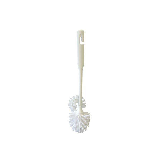Toilet brush with cleaner 40cm white