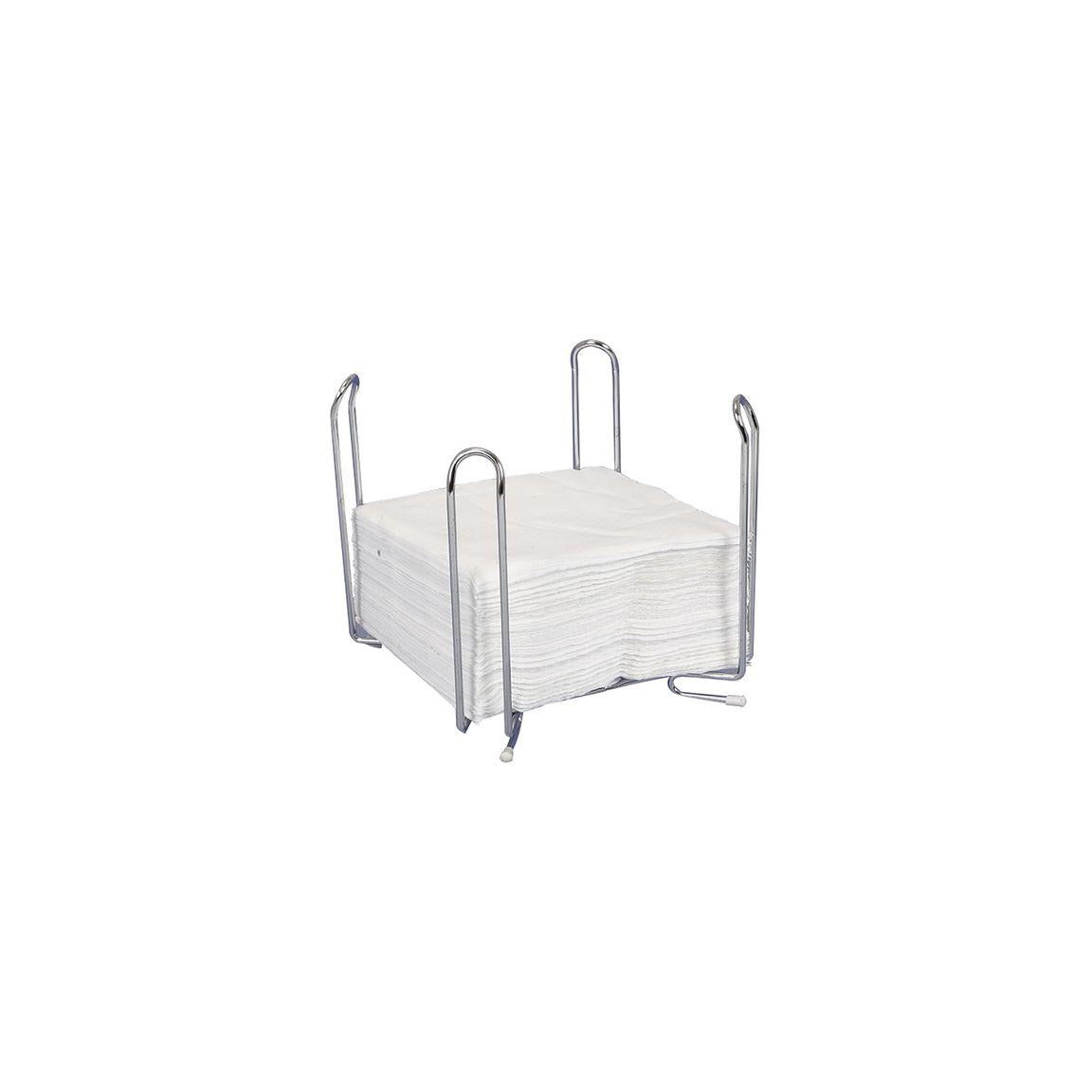 Napkin holder 18x18x17cm chrome