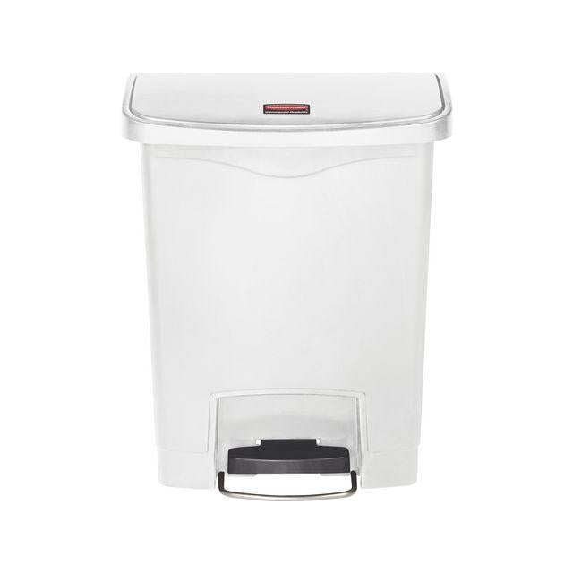 Wastepaper basket SLIM JIM pedal 30L white