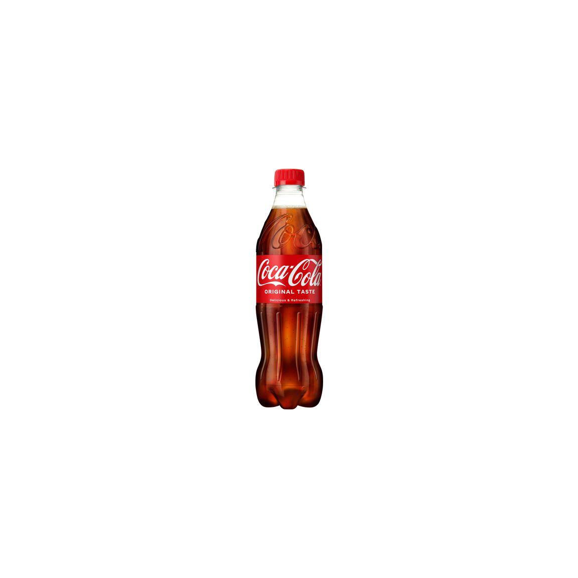 Drinking COCA-COLA 50cl pet