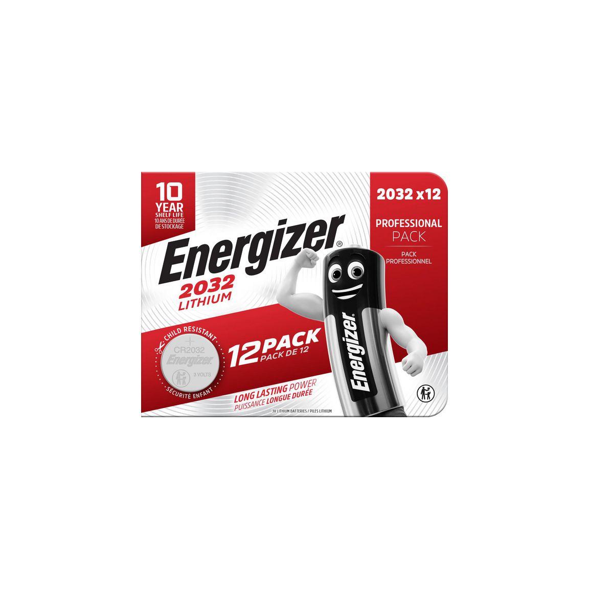 Battery ENERGIZER Lithium CR2032 12/fp