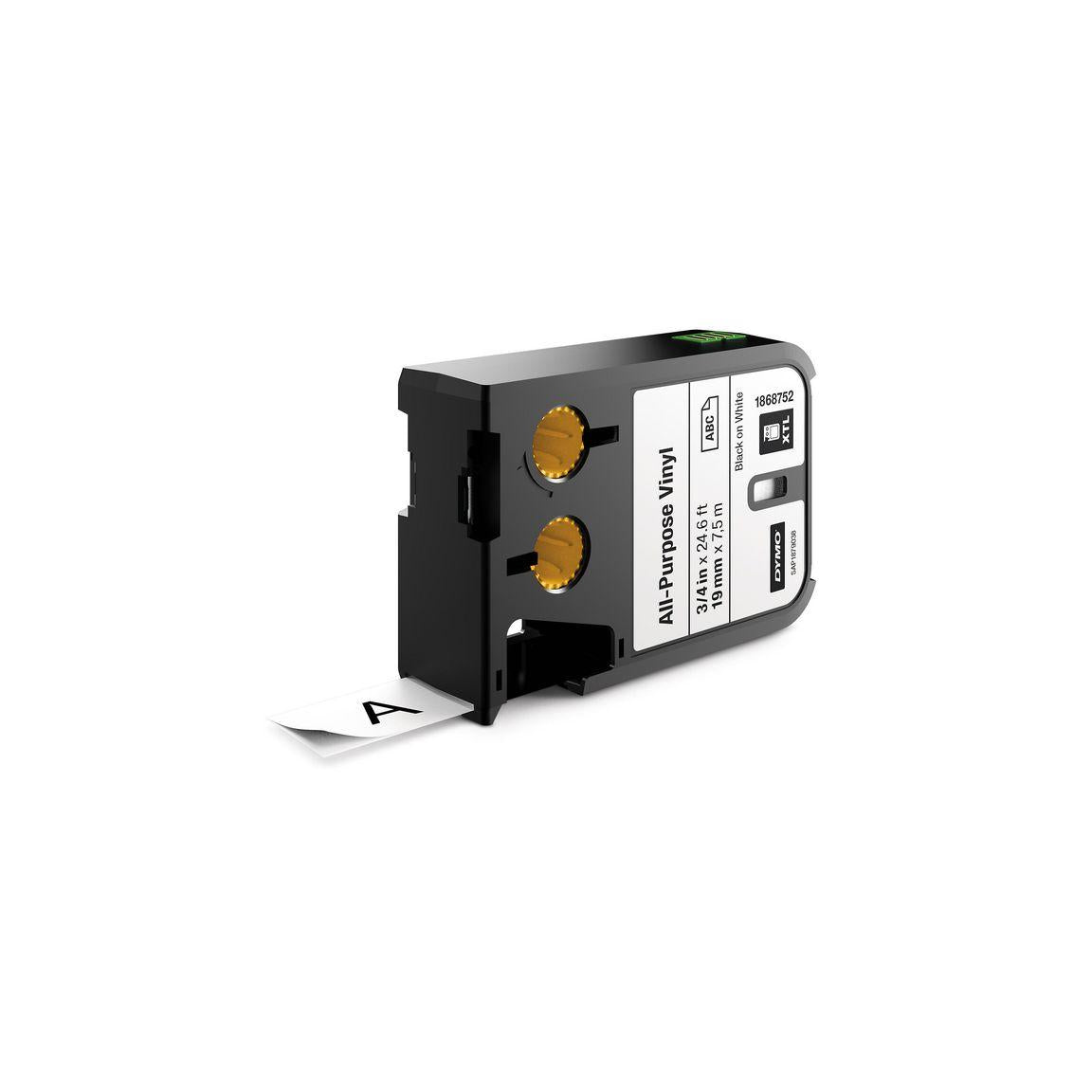 Tape DYMO XTL 19mm black on white 7m 1868752