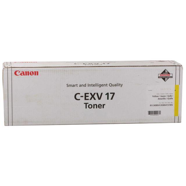 Toner CANON 0259B002 C-EXV17 30K yellow