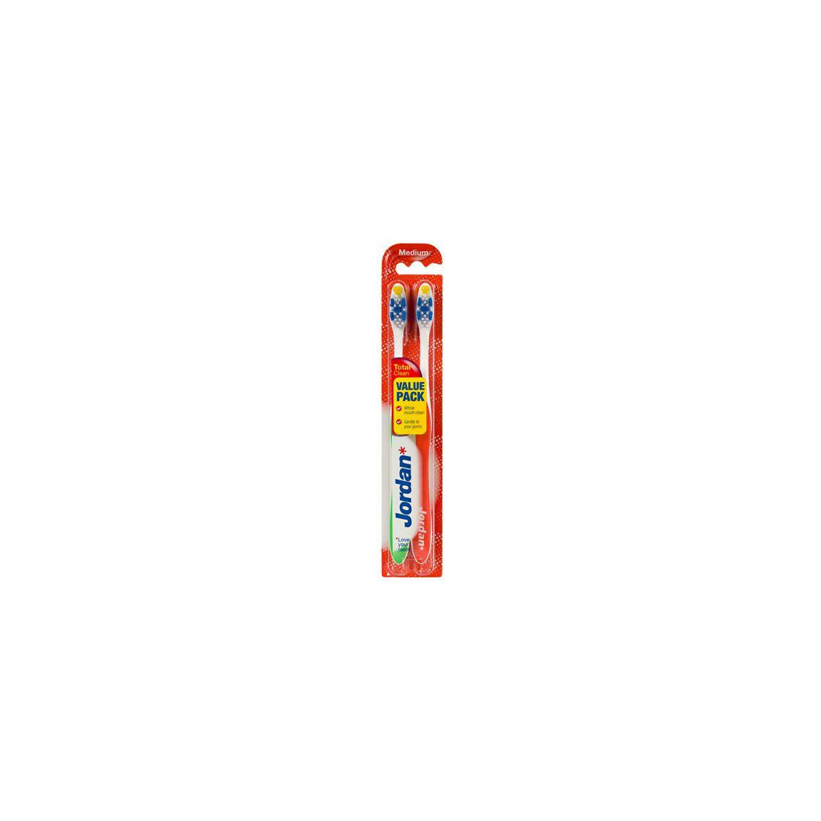 Toothbrush JORDAN TotalClean Medium 2/pc