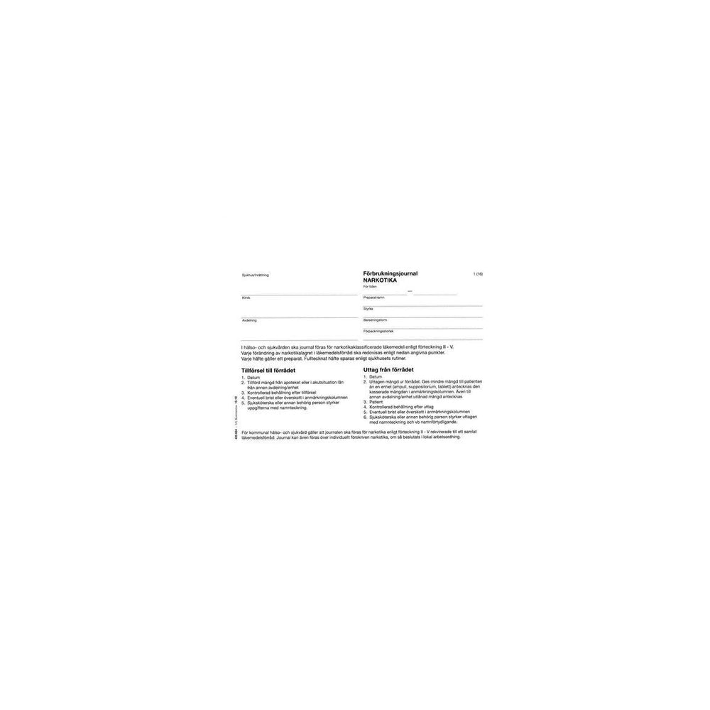 Booklet Narcotics Journal A5