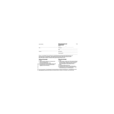 Booklet Narcotics Journal A5
