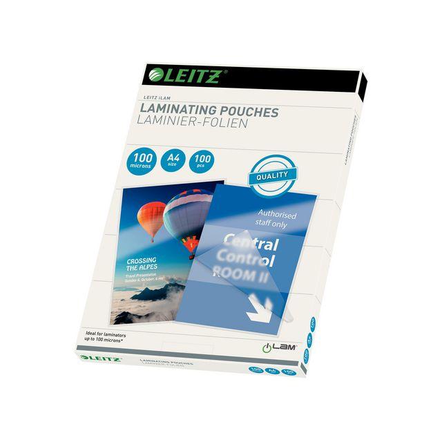 Laminate LEITZ A4 100mic clear 100/pack