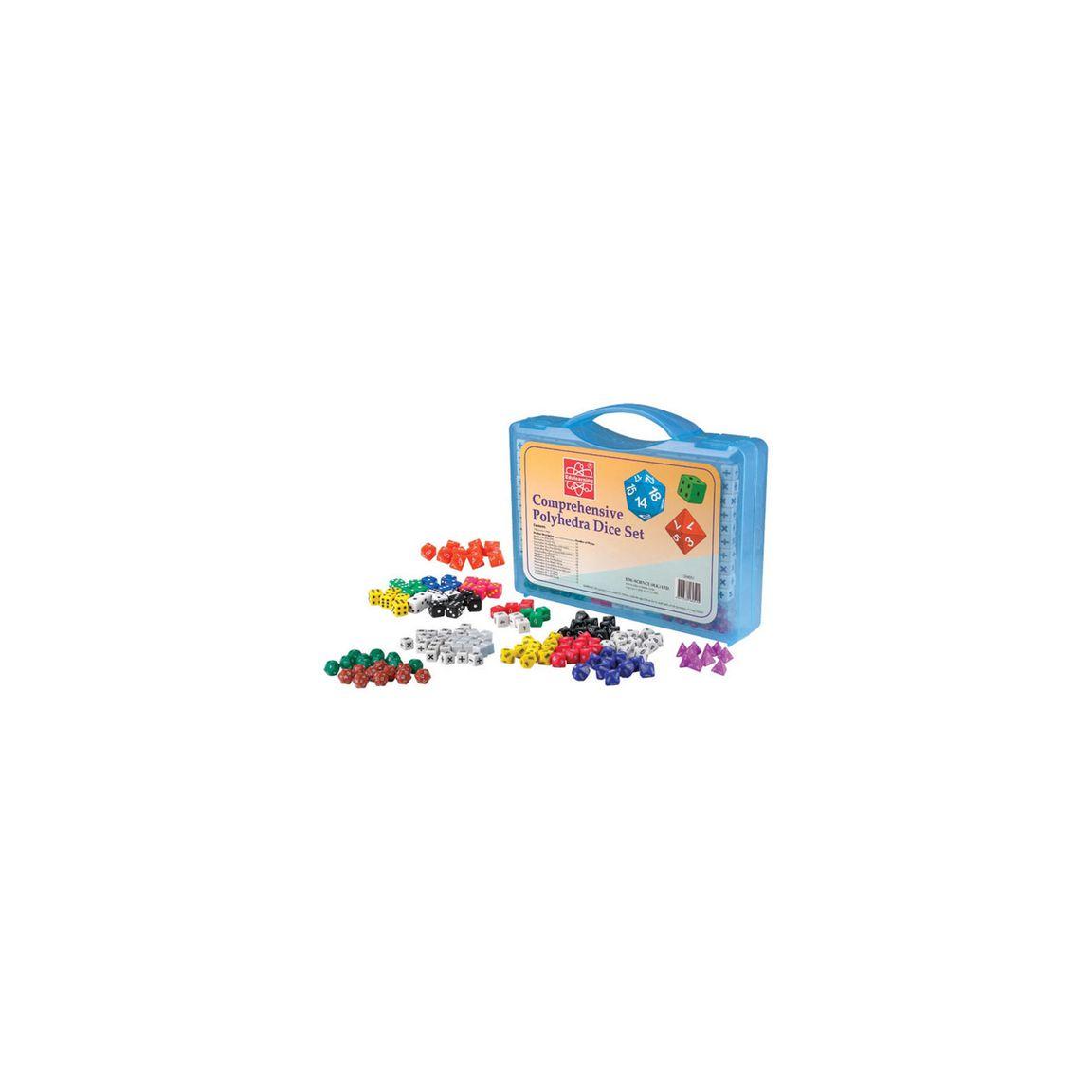 School set with dice