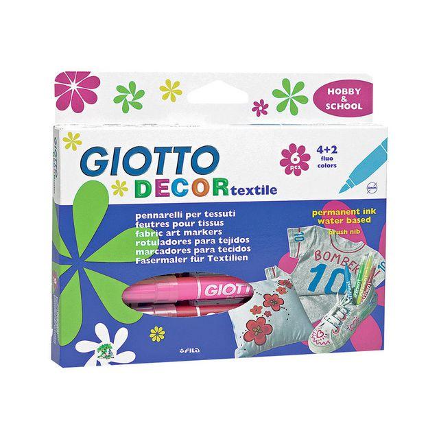 Textile colour pen GIOTTO Decor 12/pack